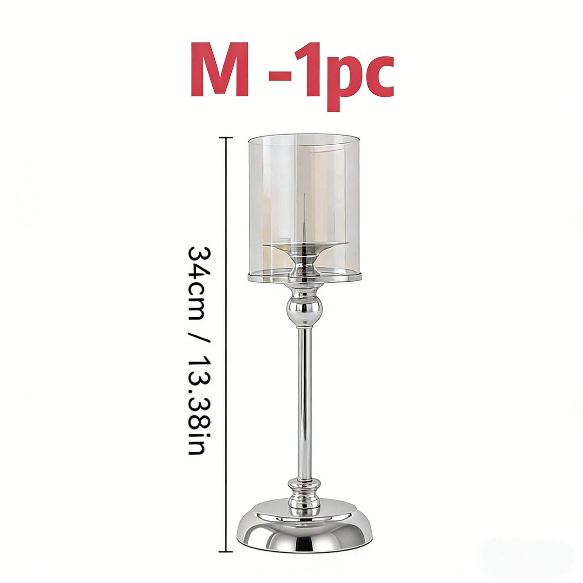 bougeoirs or transparents classiques supports bougies mariage fêtes tables