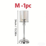 bougeoirs or transparents classiques supports bougies mariage fêtes tables