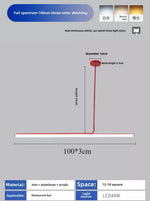 luminaire suspension moderne minimaliste rouge noir blanc articulation chambre salon