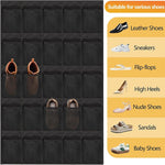 Sac chaussures noir 40 poches maille respirante moderne crochets métalliques fixations haute capacité polyester