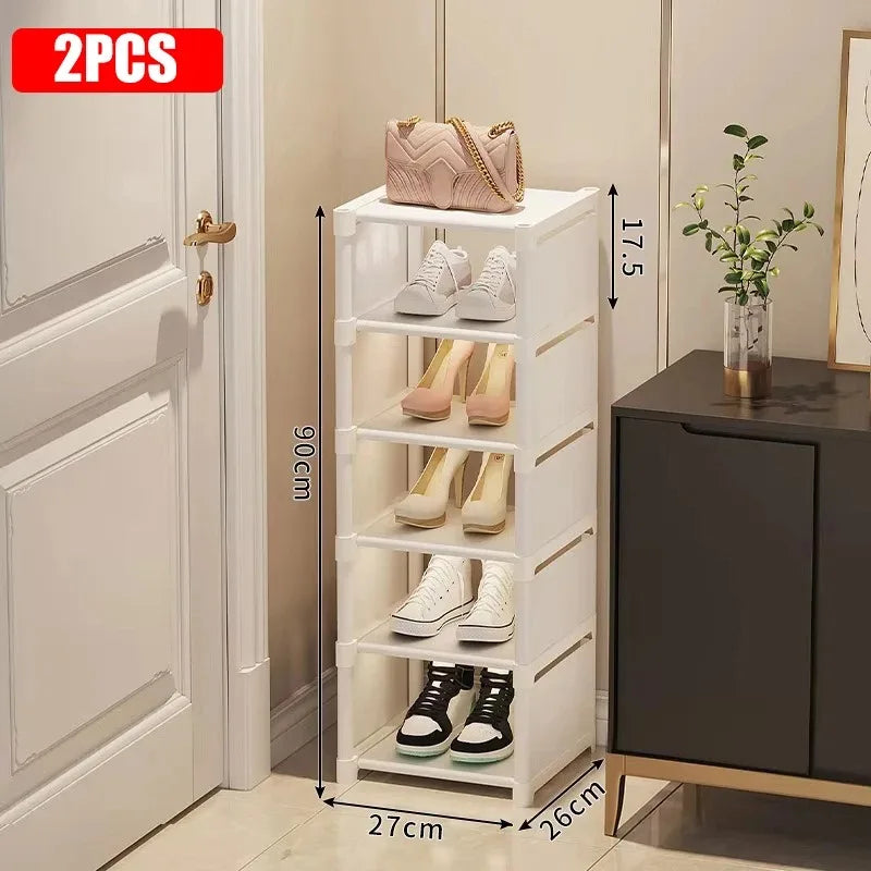 étagère chaussures moderne noir blanc matériau métal pp ps