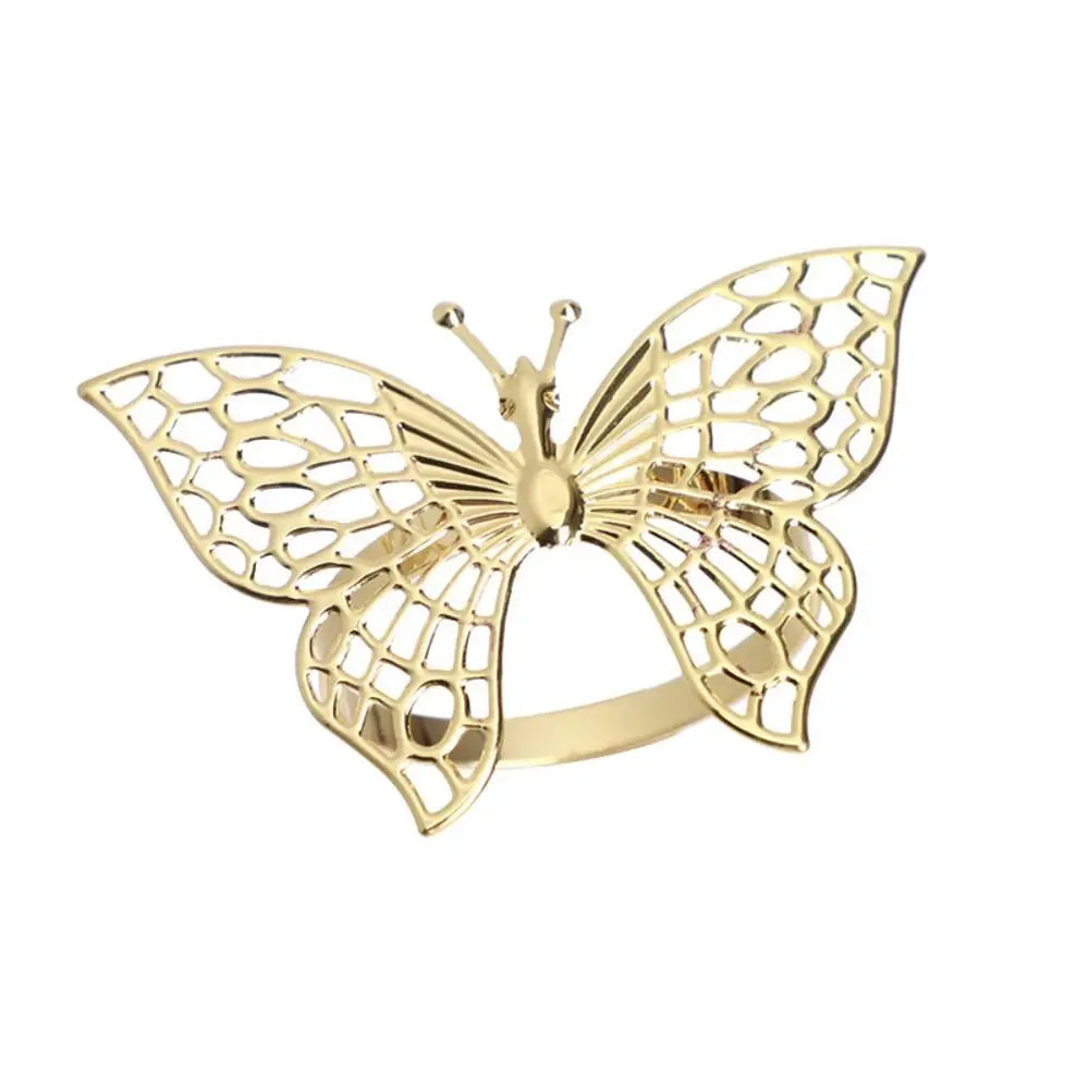 bracelet or papillon ajouré moderne ajustable fantaisie bijou mode respectueux environnement métal
