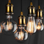 ampoules filament vintage transparentes dorées éclairage rétro industriel T45 T10 T225