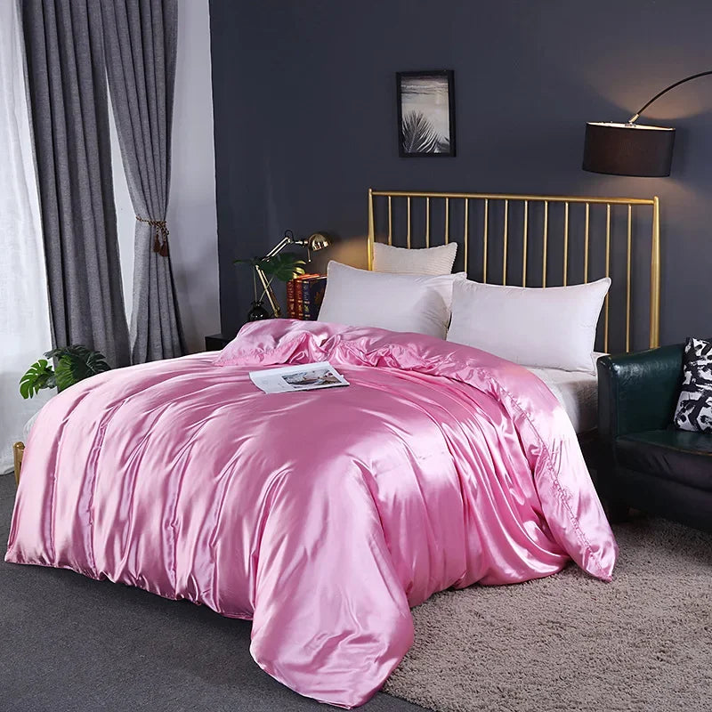 Housse de couette satin dans différentes couleurs disponibles