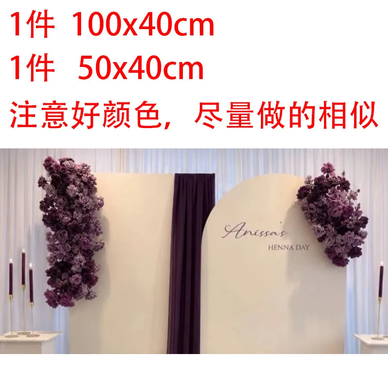 décoration murale florale arches rubans rouge vert anniversaire baby showerintérieur festive