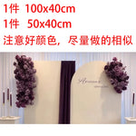 décoration murale florale arches rubans rouge vert anniversaire baby showerintérieur festive