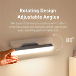 lampe led rechargeable aimantée réglable luminosité moderne minimaliste gris métallique