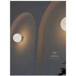 lampe murale moderne led blanc doré opale 10cm 12cm 15cm