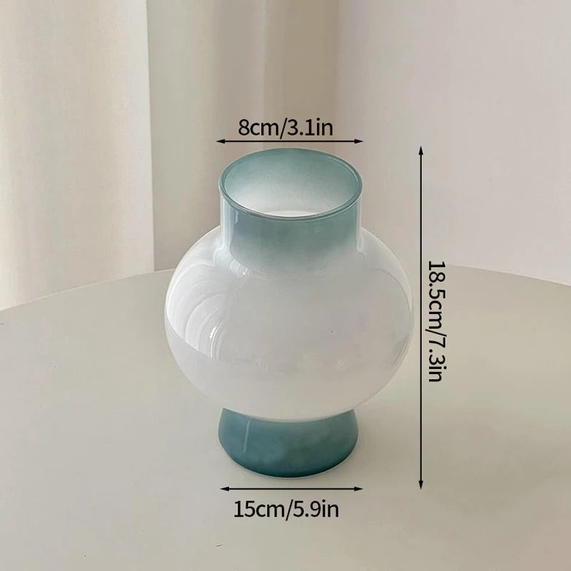 vase transparent verre texturé moderne intérieur décoration florale artificielle minimaliste table accueil