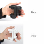support lampe fixe bord table noir blanc industriel serrage vis adjustable
