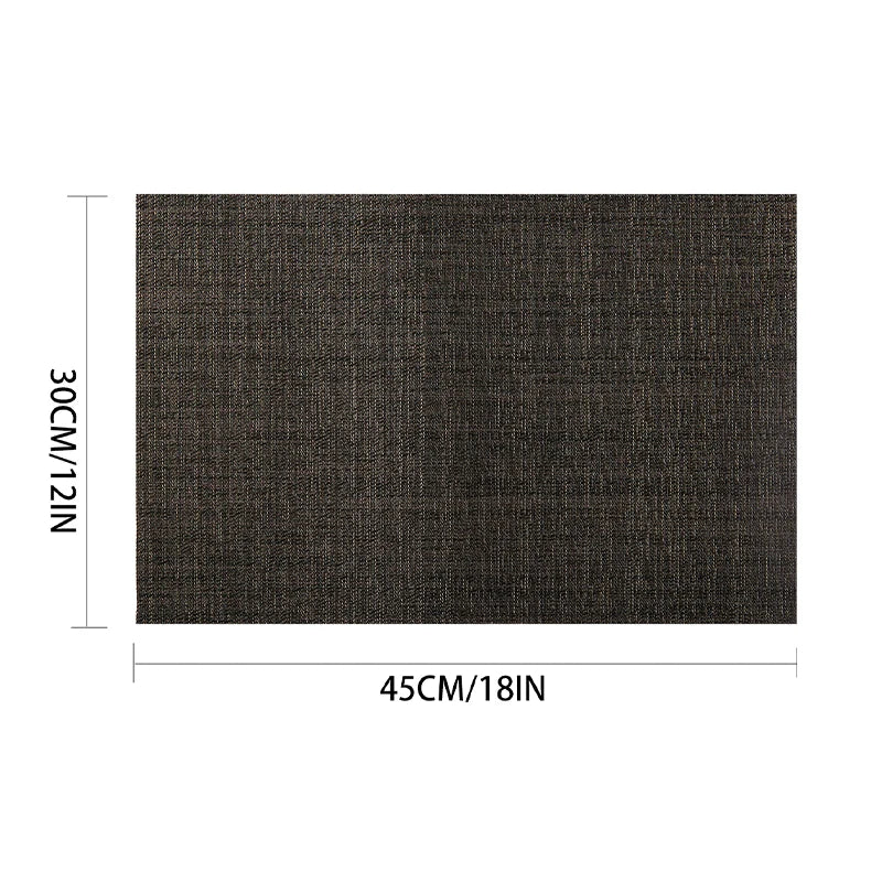 tapis table rectangulaire moderne gris foncé durable respectueux environnement pièces texture linéaire sans glisser