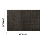 tapis table rectangulaire moderne gris foncé durable respectueux environnement pièces texture linéaire sans glisser