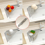 support pliable acier inoxydable moderne éponge brosse serviette évier cuisine