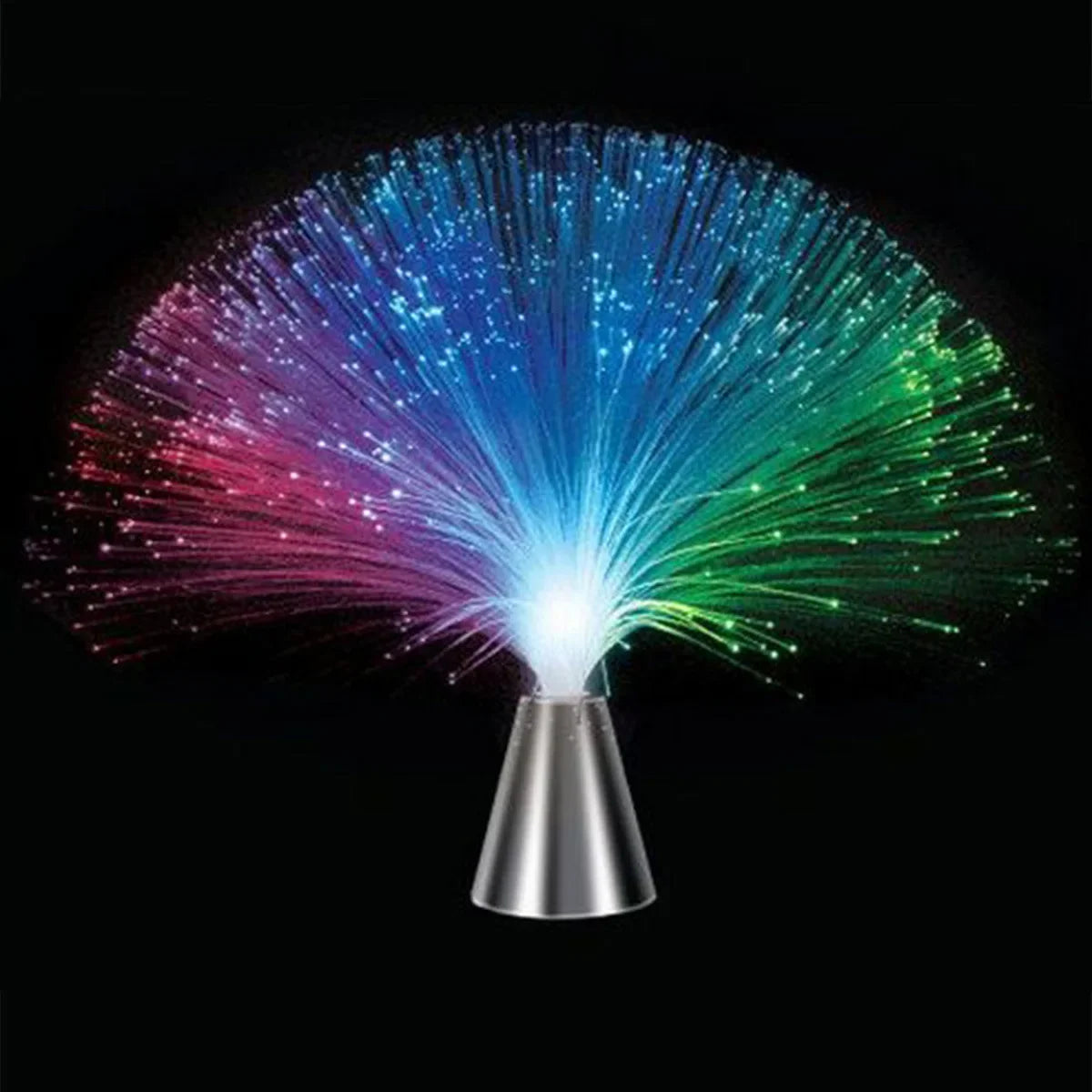 lampe fibres optiques multicolore moderne fêtes anniversaires noël baptêmes mariage