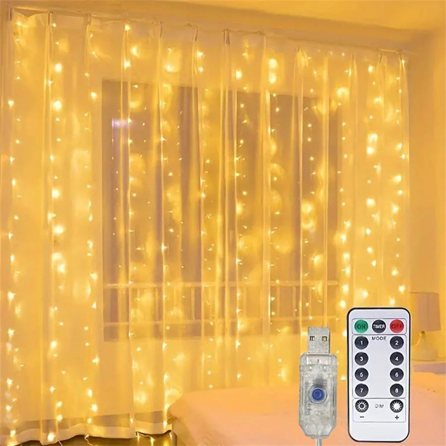 guirlande lumineuse multicolore modes télécommande clips led usb moderne festifs