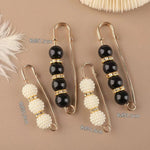 broches ornementales strass classiques élégantes clips or noires rouges