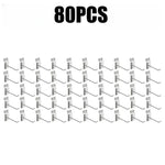 crochets muraux argentés modernes 100pcs 4x100mm 4x150mm 4x200mm 4x50mm lisses opaques