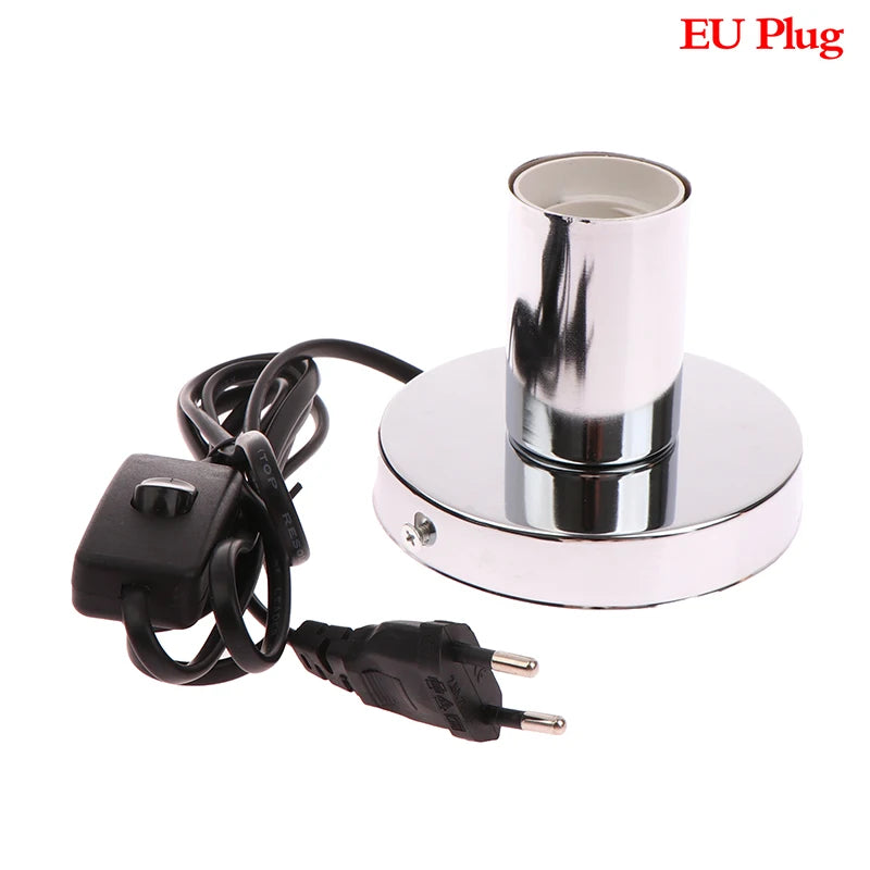 support ampoule moderne câble alimentation prise électrique noir doré blanc métallique