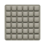 coussin siège gonflable mousse pu noir contemporain valve intégrée massage rond boudins opacité chambre