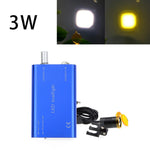 lampe torche led 3w noir rouge bleu argent clip magnétique moderne compact