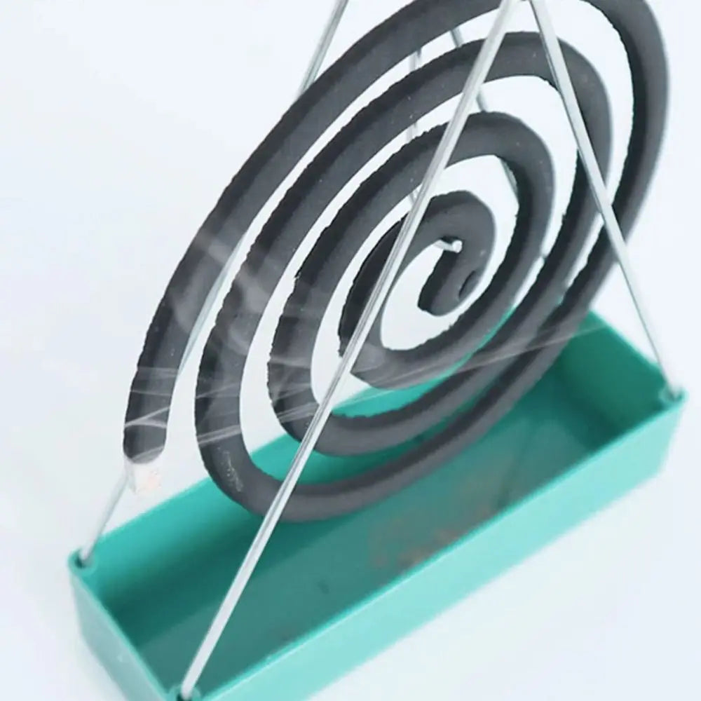 support métallique moderne porte spirale anti moustiques vert noir deco intérieure minimaliste spirales fleurs