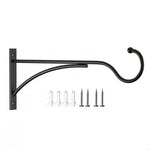 support mural plante suspendue noir métal rustique vis chevilles incluses