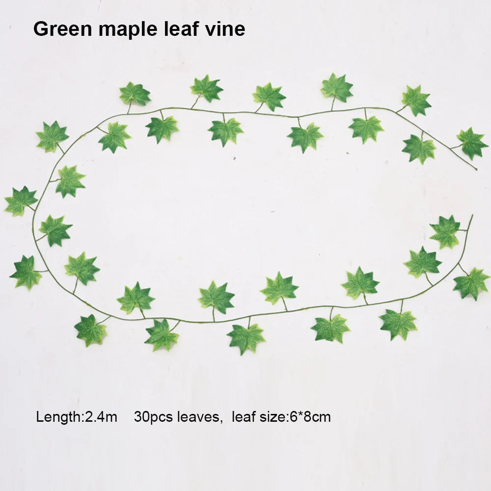 guirlande artificielle feuilles lierre vert décoration jardin intérieur fête mariage extérieur plante vigne