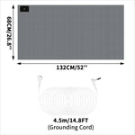 tapis sol antistatique conducteur adhésif câble prise moderne blanc grille taille