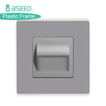 interrupteur mural led capteur mouvement sensoriel gris noir moderne tactile