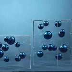 boules décoration modernes brillantes mates or rouge bleu argent clips salon chambre