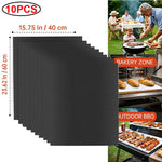 tapis cuisson antiadhésif réutilisable résistant chaleur fond four noir moderne silicone