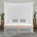 filet lit blanc transparent moderne polyester dimensions grandes chambre minimaliste facile bipartition