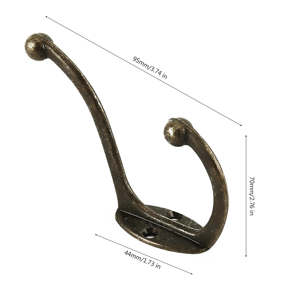crochet manteau bronze vintage lisse non glissant porte manteau porte serviettes mural robuste aluminium