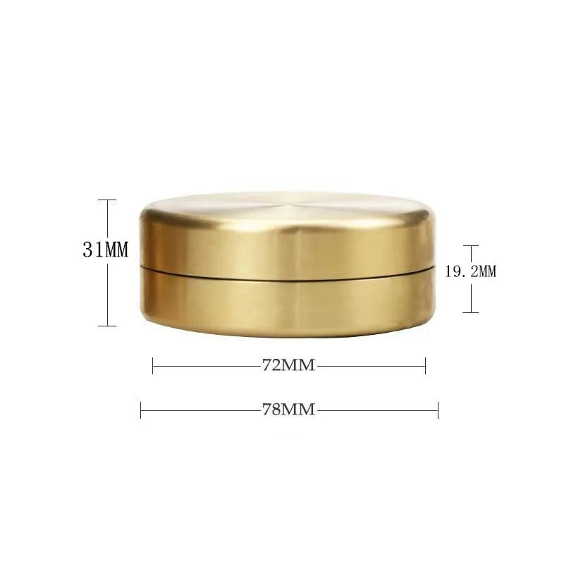 boîte thé dorée moderne boîte thé scellée étanche rangement capsules thé noir