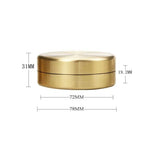 boîte thé dorée moderne boîte thé scellée étanche rangement capsules thé noir