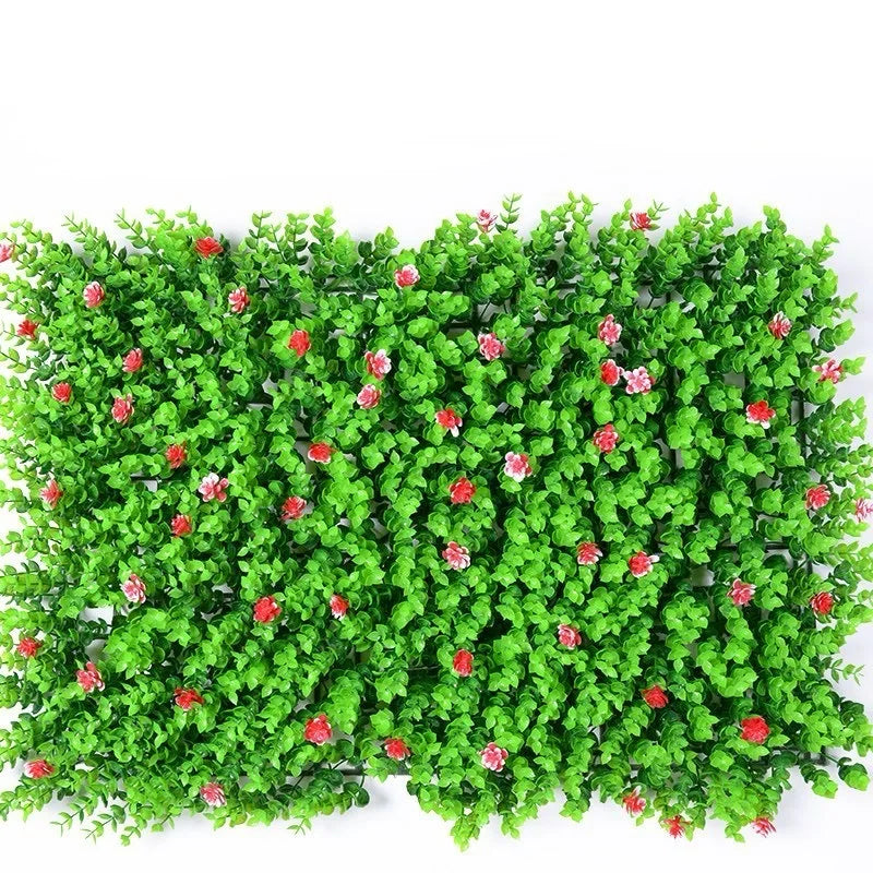 mural végétal artificiel feuilles fleurs moderne extérieur intérieur vert blanc