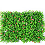 mural végétal artificiel feuilles fleurs moderne extérieur intérieur vert blanc