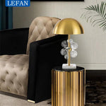 Lampe champignon noire design italien chambre