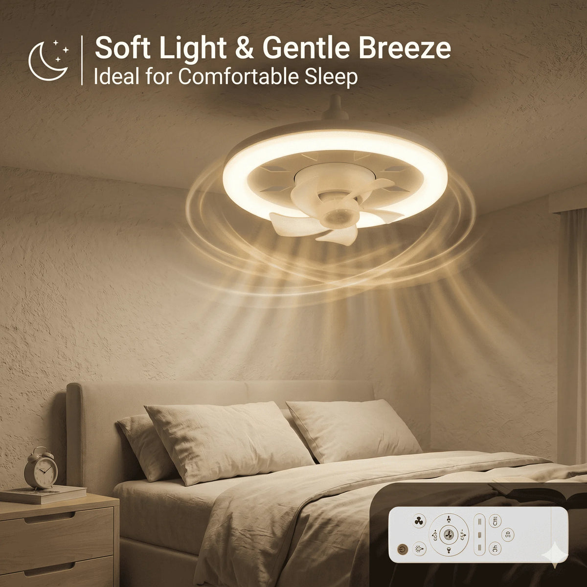 ventilateur plafonnier led moderne blanc télécommande réglage luminosité ac85 265v pc acrylique
