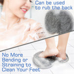 tapis bain exfoliant ventouses bleu rose gris pieds dos utilitaire