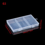 boîtes rangement transparentes empilables clips compartiments garage organisation bijoux diamants artisanat pilules
