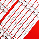 bande led 12 pièces blanc points noirs moderne connecteurs 3v