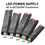 transformateur alimentation led 100w 200w 300w 400w ac100 265v dc12v dc24v clips industrielle