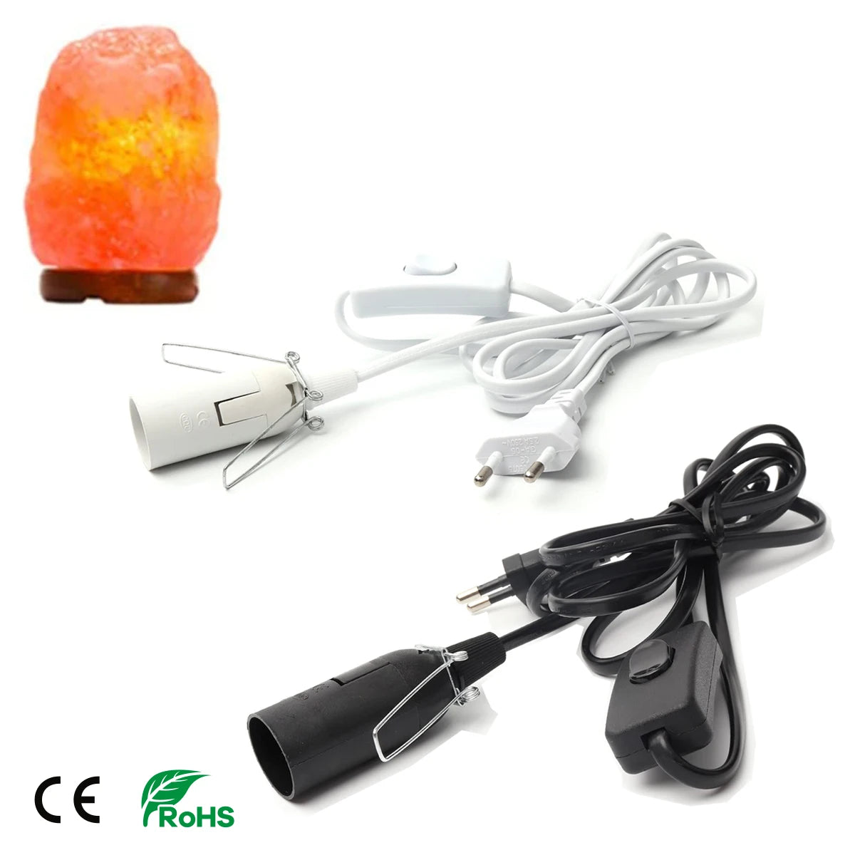 lampe sel pendentif led e14 moderne interrupteur câble électrique orange noir blanc