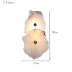 applique murale led marbre naturel moderne minimaliste fixee mur blanc gris