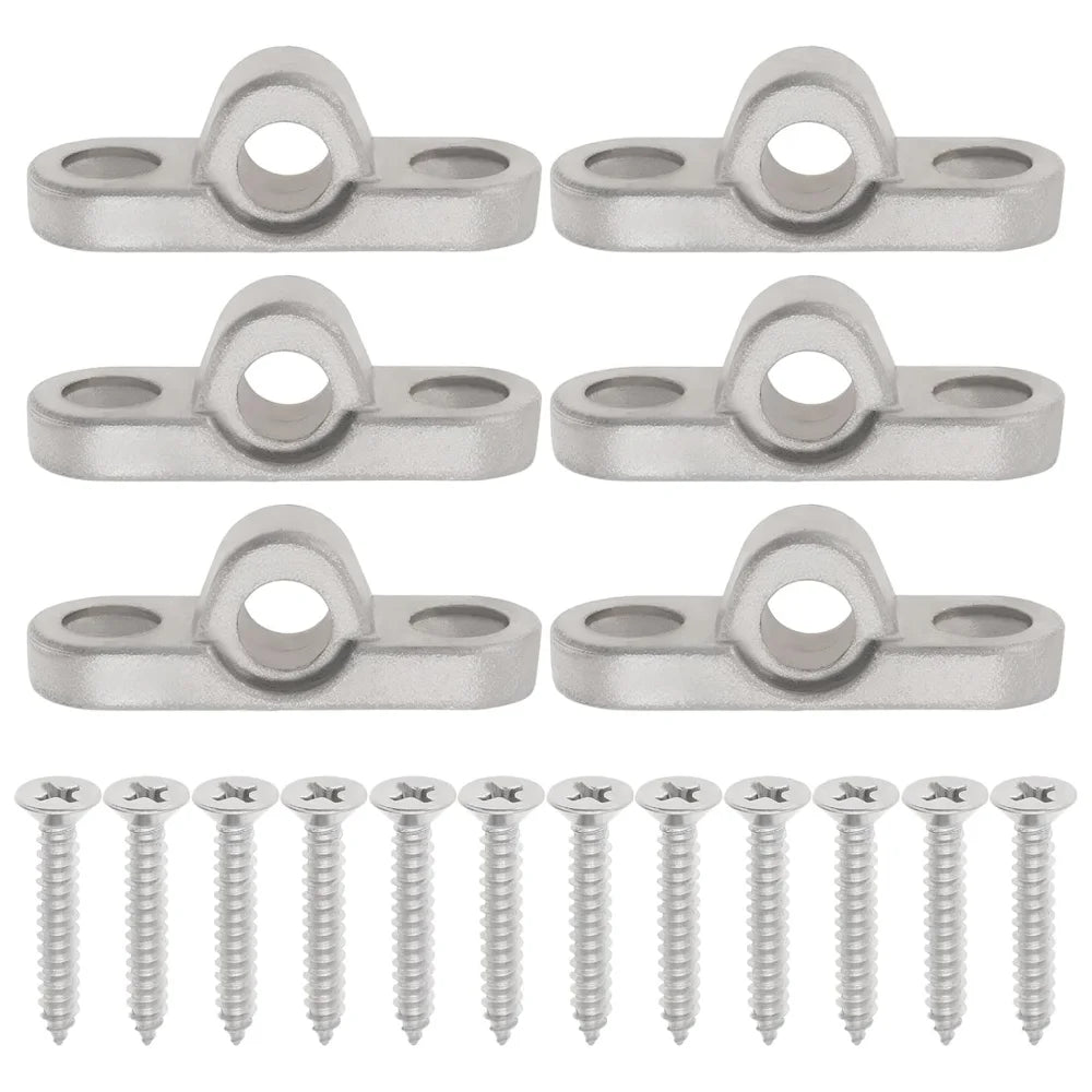 supports tige solaire argentés eyelets pièces vis industriel camping car caravane fixations