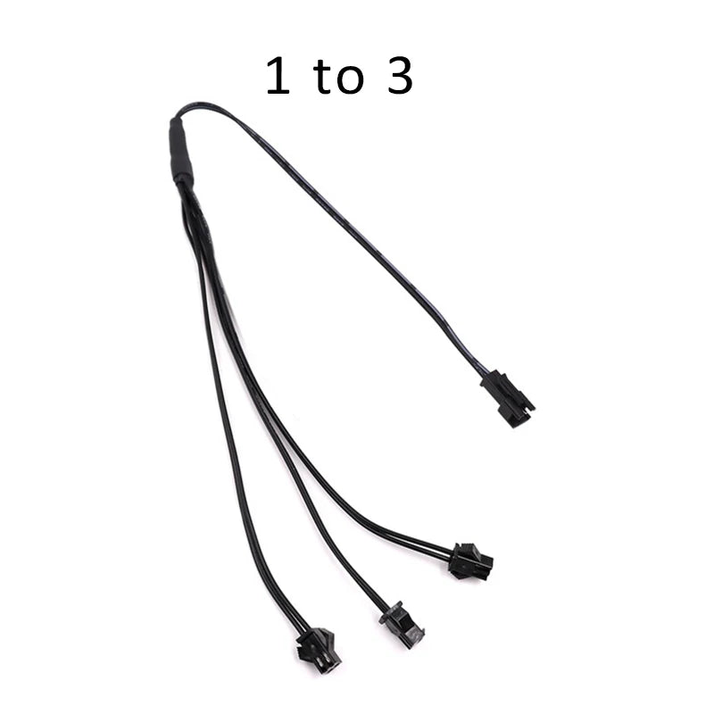 câbles électrique répartiteur 12v splitter clips boitier controle accessoire éclairage néon moderne