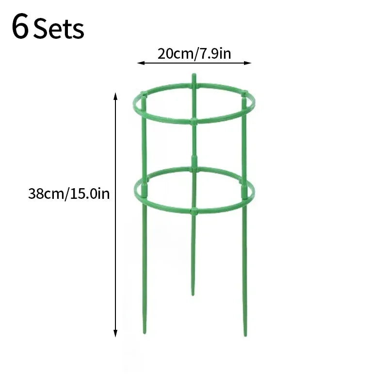 grille support plantes vert circulaire moderne fixations solides intérieur fleurs treillis plastique