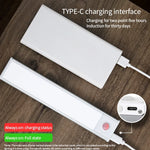 veilleuse led sans fil rechargeable détecteur mouvement sous meuble blanc moderne 10cm 20cm 30cm