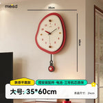 horloges murales modernes vert marron circulaire chiffres blancs pointeurs couleurs opaques fixations